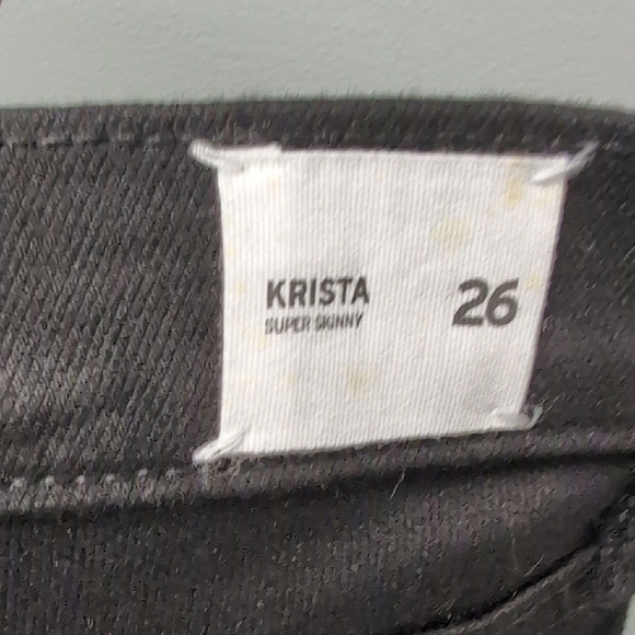 Hudson Jeans Krista Super Skinny Black Denim Jeans Size 26 NWT - Picture 7 of 11